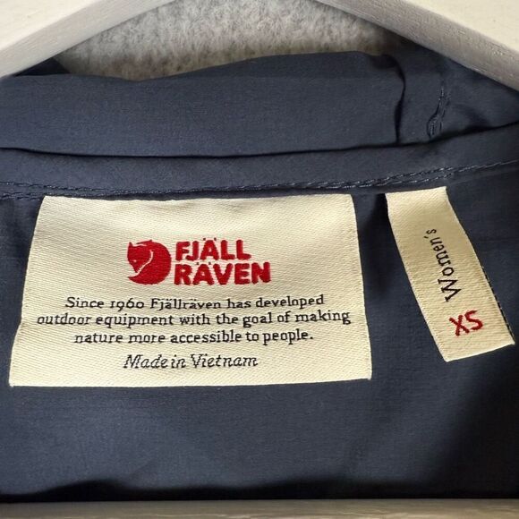 FjallRaven High Coast Lite Anorak jacket womens XS navy Blue Pullover 1/2 Zip At - Picture 6 of 10
